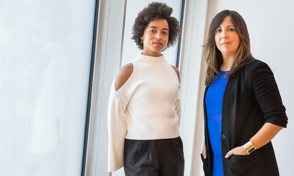 Rujeko Hockley (left) and Jane Panetta (right). Photograph by Scott Rudd.