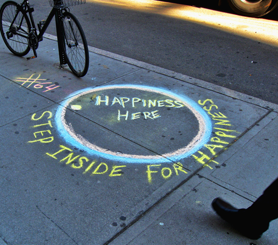 Happiness Here Street Art 64NYC