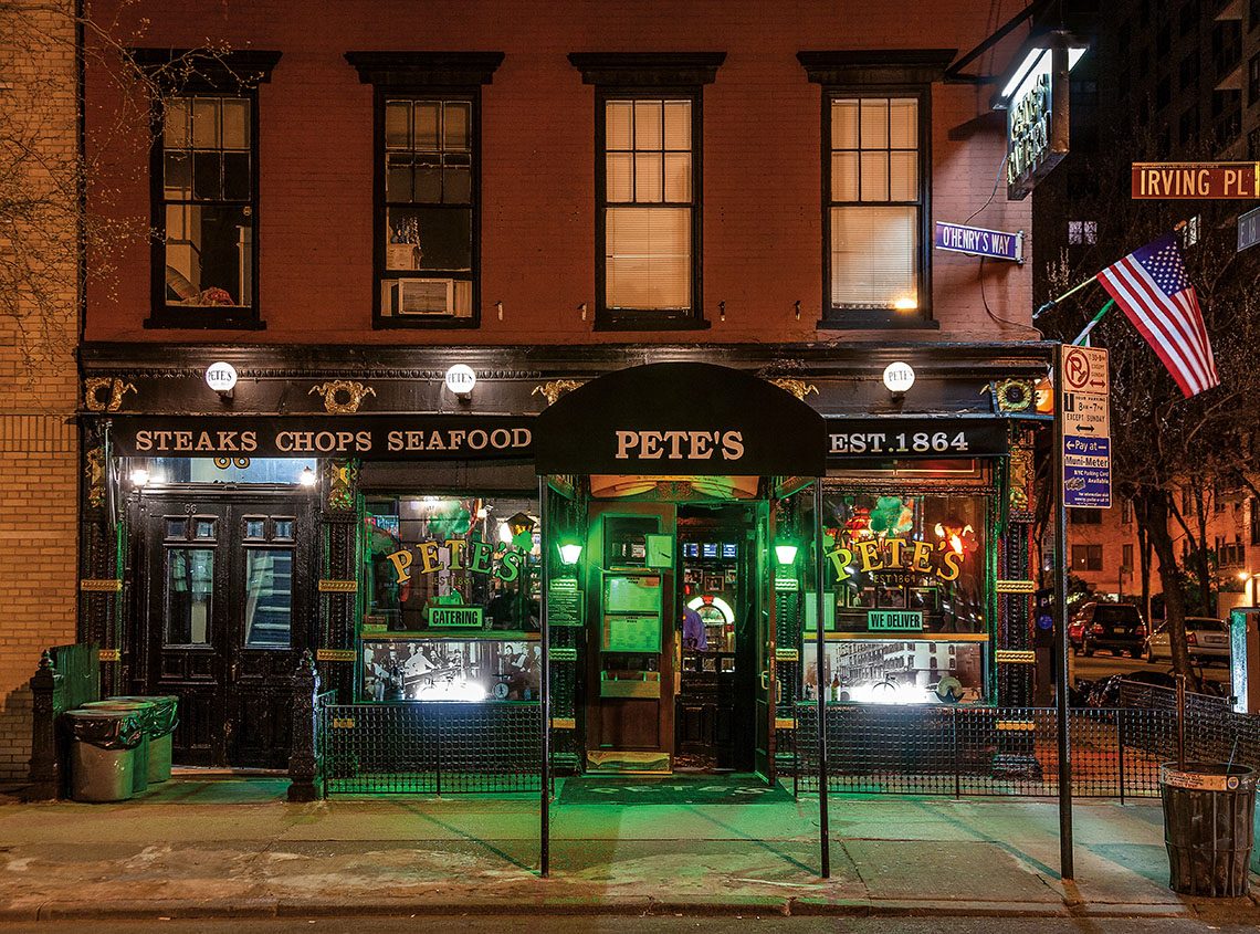 Pete’s Tavern (Exterior), 129 East 18th Street, Gramercy Park © James T. & Karla L. Murray, 2024